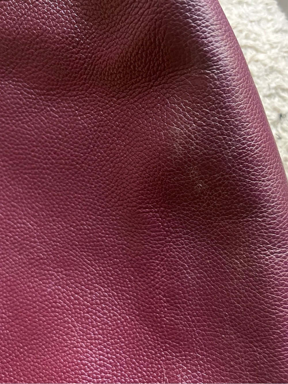 & Other Stories Plum Leather Hobo Shoulder Bag - Picture 3 of 16